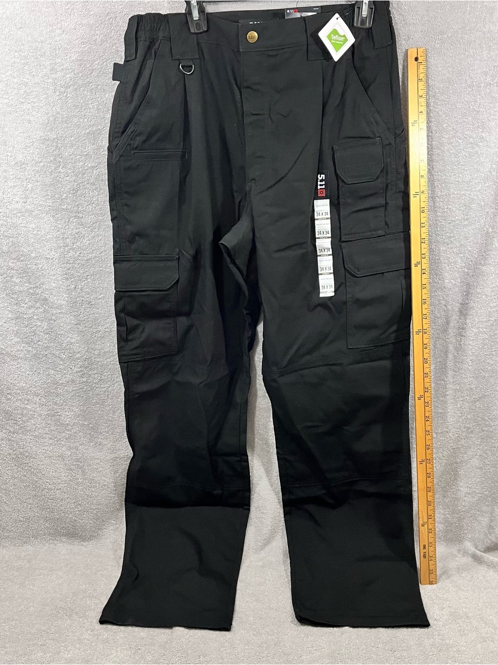 5.11 Tactical Mens Taclite Pro Ripstop Cargo Pant 34x34 Black 74273 NWT